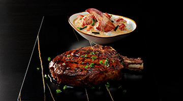 Steak and lobster mashed potatoes from Mastro's Ocean Club