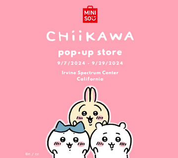 MINISO x Chiikawa Pop-Up Store at Irvine Spectrum Center